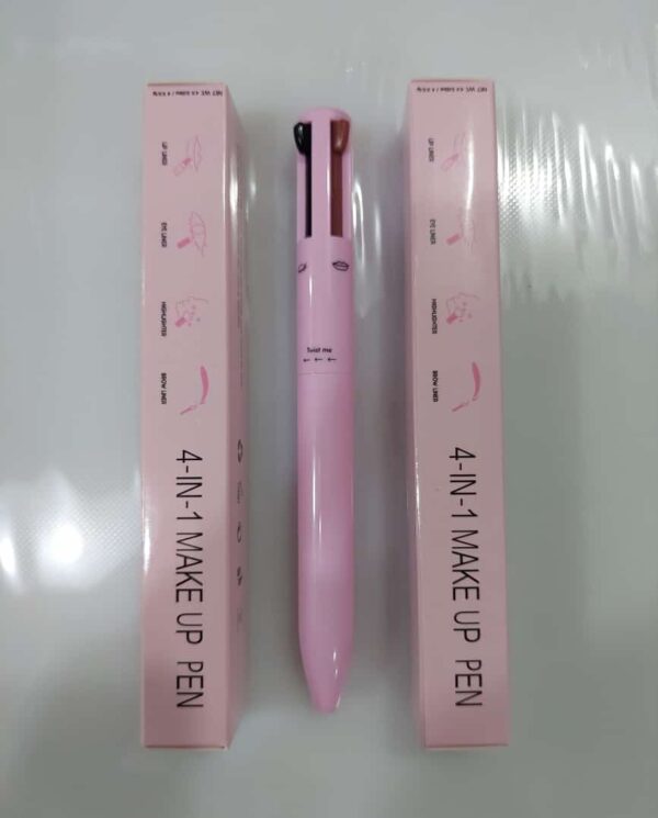 4 in 1 waterproof makeup pen eyebrow pencil long lasting easy lip color liner highlight lying silkworm eyeliner pen makeup tools (random color) - Image 2