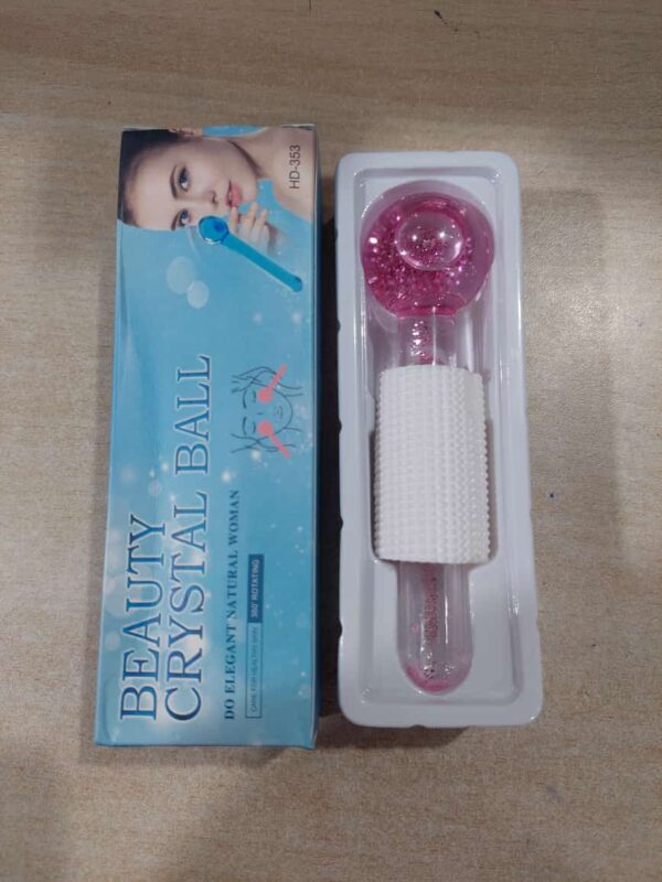 beauty crystal ball, ice globe anti-aging face and eye skin treatment cooling facial roller (random color) - Image 2