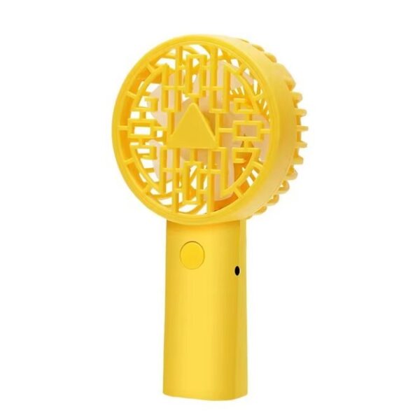 mini handheld fan table desk high speed air cooler fan | usb rechargeable (random color) - Image 3