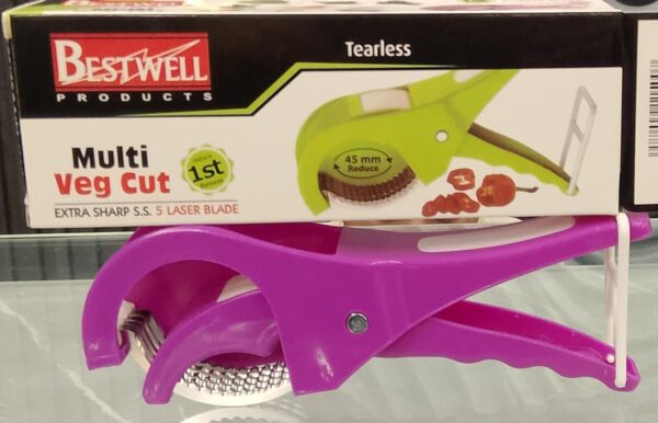 ultimate 5-blade multi  vegetables cutter fruits slicing and dicing (random color) - Image 2