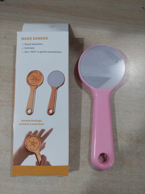 nano sanding skin feet foot scrubber foot filler with handle for removing dead skin nano sander (random color) - Image 3