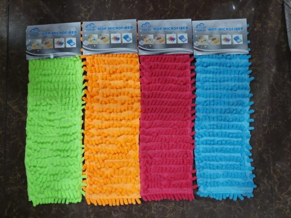 universal microfiber mop duster pads head | refill replacement micro fiber cloth  (random color) - Image 4