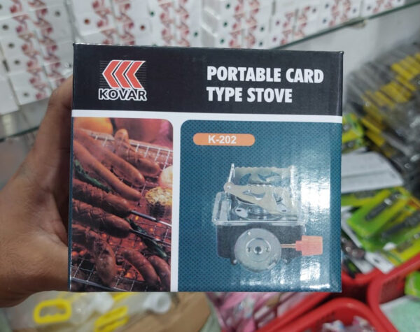 camping stoves folding outdoor gas stove card type palm square furnace - Image 3