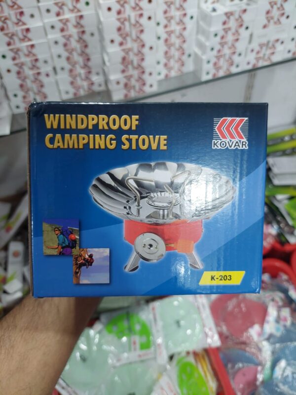 outdoor round windproof camping stove | mini gas stove for camping and cooking - Image 3