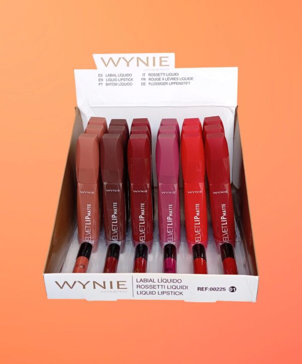 ( pack of 6 )  wynie velvet lip matte lipgloss - Image 3