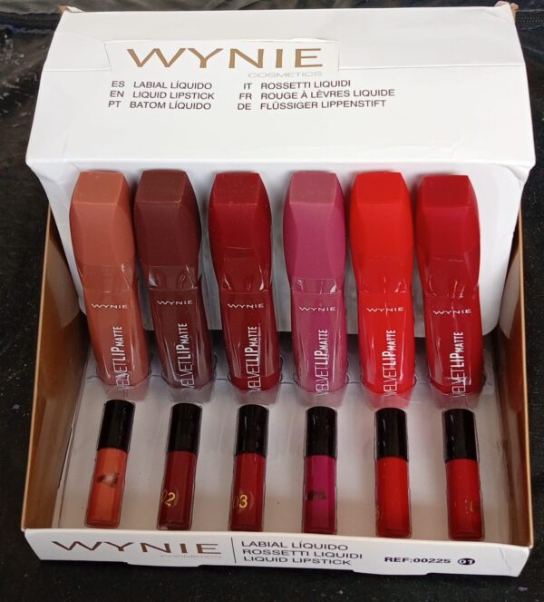 ( pack of 6 )  wynie velvet lip matte lipgloss - Image 4