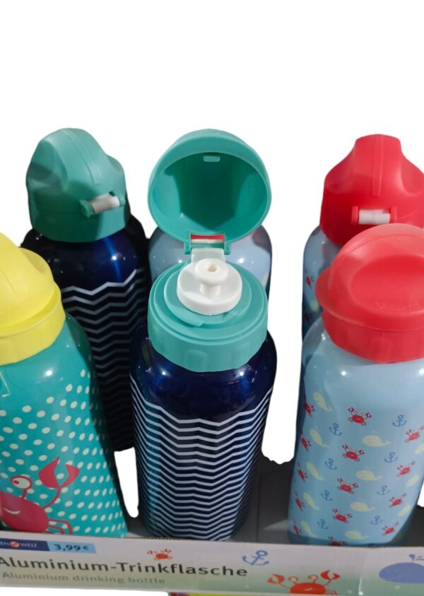 aluminum flask water bottle 500 ml (random color) - Image 10