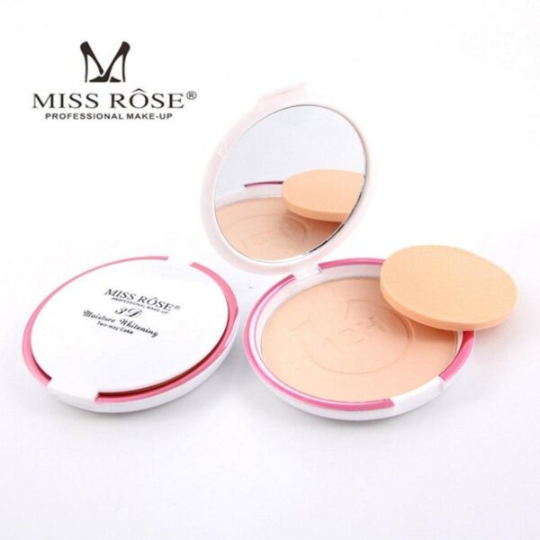 miss rose 3d contour moisture whitening two-way pressed powder cake (16g) - Image 8