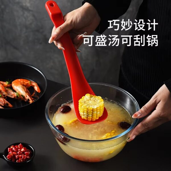 multifunctional food clamp spoon & tongs steak | buffet clamp tongs anti-scald spoon tongs cooking tools (random color) - Image 2