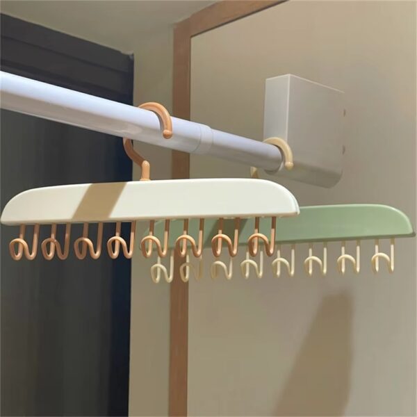 8 hooks multi-purpose hook and adhesive hanger for kitchen bathroom cabinet (random color) - Image 5