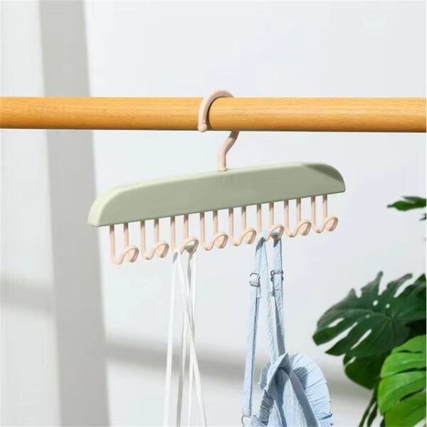 8 hooks multi-purpose hook and adhesive hanger for kitchen bathroom cabinet (random color) - Image 7