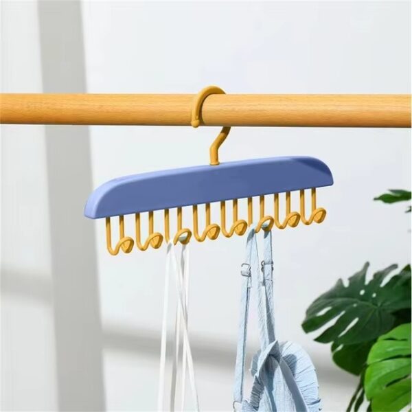 8 hooks multi-purpose hook and adhesive hanger for kitchen bathroom cabinet (random color) - Image 8