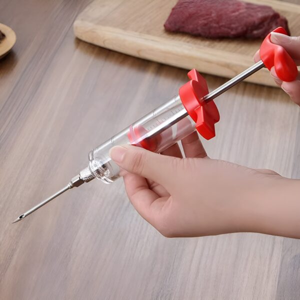 meat injector roast jus seasoning syringe turkey beef marinated meat kitchen tool - Image 9