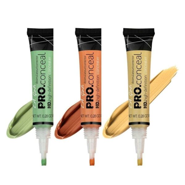 hd pro high coverage concealer, pack of 3