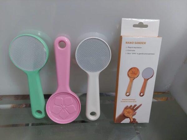 nano sanding skin feet foot scrubber foot filler with handle for removing dead skin nano sander (random color) - Image 2