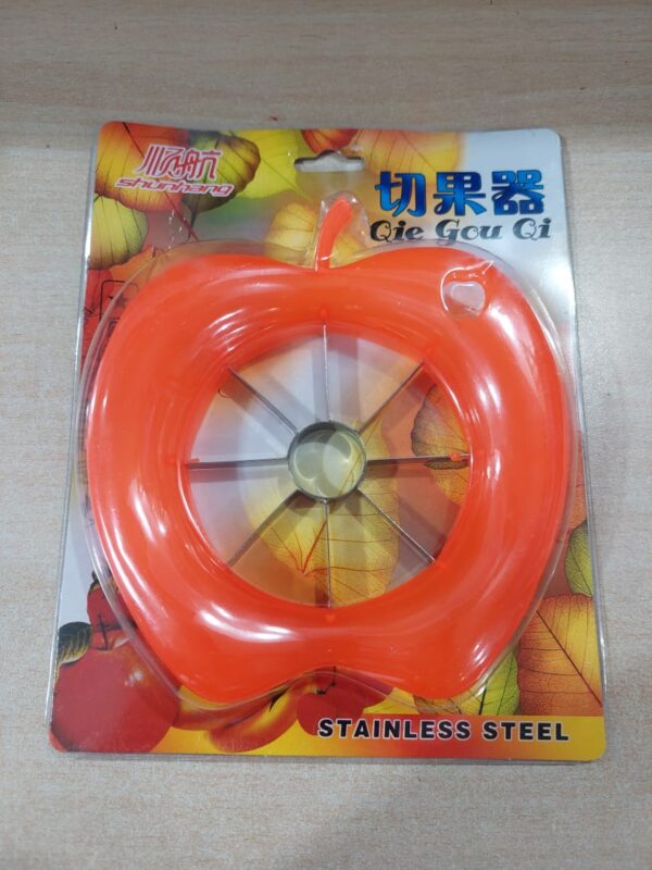 plastic apple shape fruit slicer cutter (random color) - Image 3