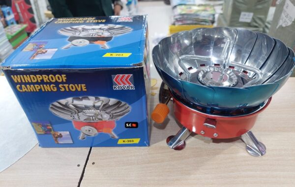 outdoor round windproof camping stove | mini gas stove for camping and cooking - Image 2