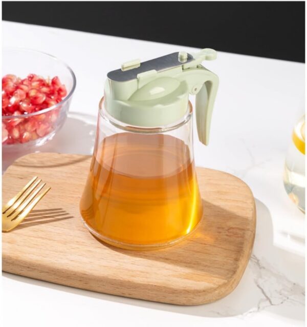 honey dispenser no drip - easy squeeze syrup dispenser bottle for efficient serving,  honey squeeze jar for kitchen & coffee bar, mess-free solution(250ml) - Image 10