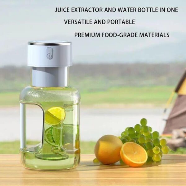 1600ml portable electric rechargeable cordless barrel juicer (random color) - Image 7