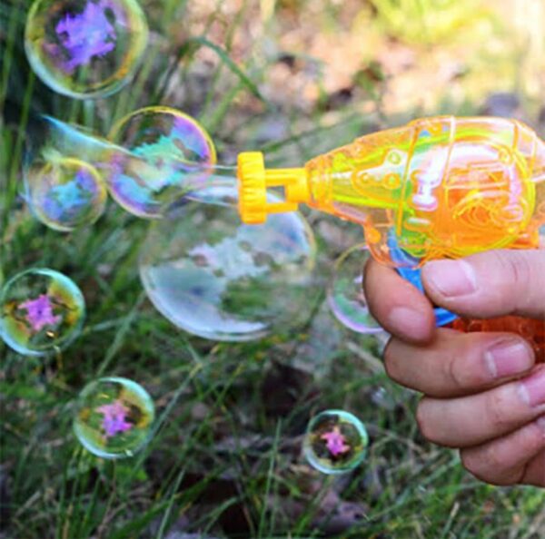 bubble gun with bubble liquid for kids
