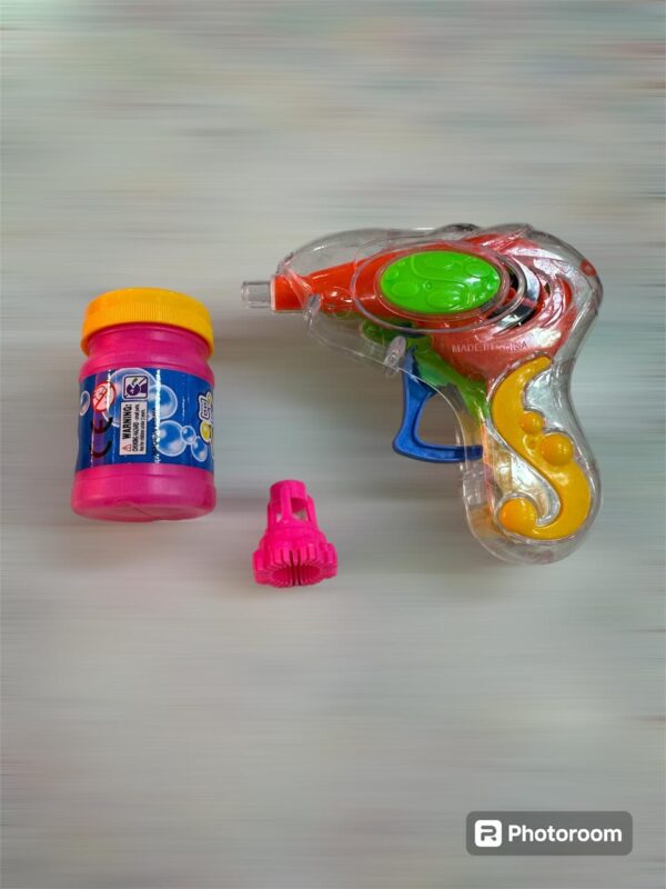 bubble gun with bubble liquid for kids - Image 2