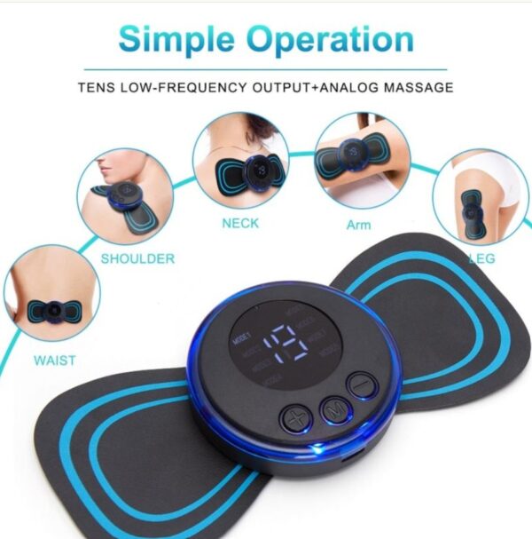 (pack of 2 )car pillow head massage relax vibrator electric +  ems butterfly neck massager - Image 2