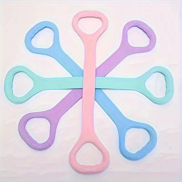 1pc yoga elastic resistance band, 8-shaped tension rope, suitable for body shaping, stretching, chest expansion, strength training (8*38cm) (random color) - Image 5