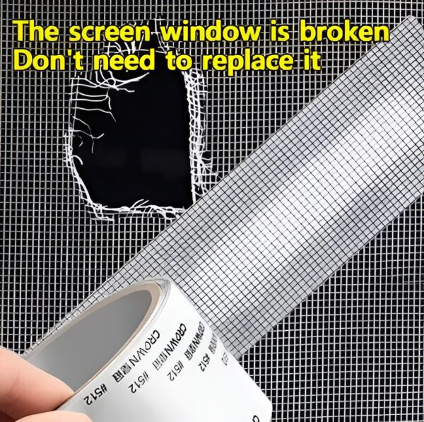 mesh roll tape window screen repair patch | keep mosquitoes out with our anti-insect, self-adhesive mesh patch tape - 25 yards