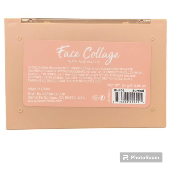 face collage glow face highlighter palette  by klearn color brand. (imported), - Image 3