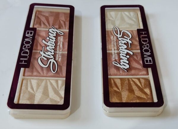 hudabomei strabing  highlighter palett & pallet illuminatrice ( imported ) - Image 3