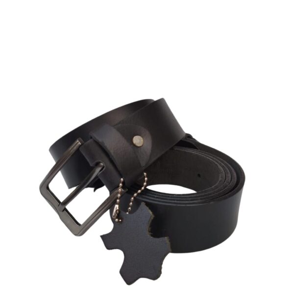 men buffalo leather belt | waist belt for boys & mens (black) - Image 4