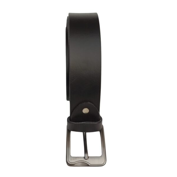 men buffalo leather belt | waist belt for boys & mens (black) - Image 5