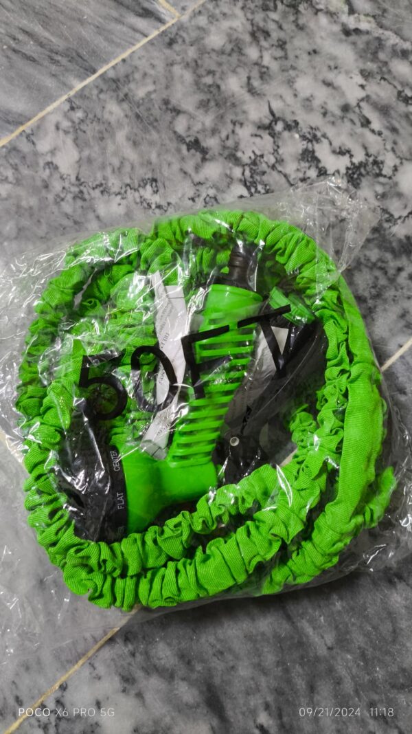 magic hose pipe 50 ft for home, lawn and car wash (random color) - Image 3
