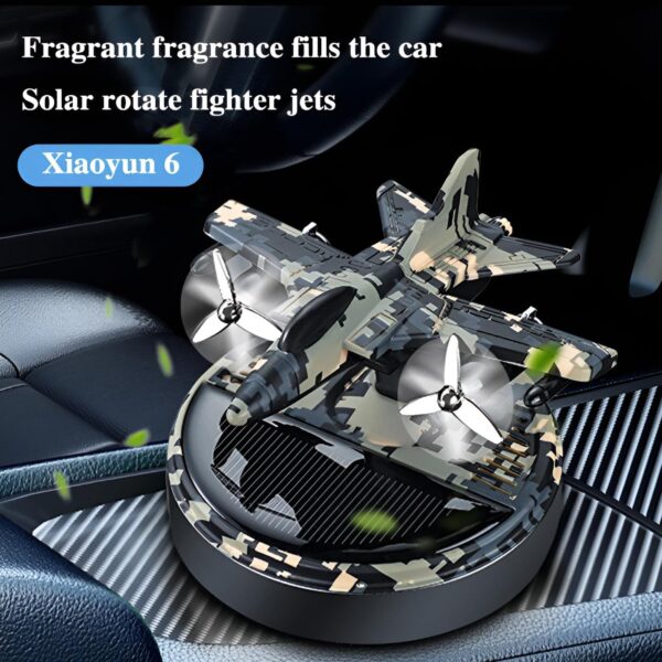 solar fighter car air freshener propeller, rotate perfume diffuser, fragrance decoration, air freshener supplies, interior accessories