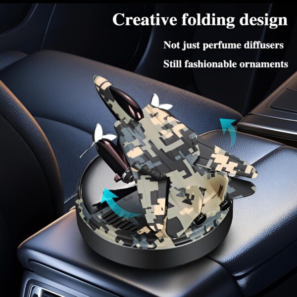 solar fighter car air freshener propeller, rotate perfume diffuser, fragrance decoration, air freshener supplies, interior accessories - Image 3