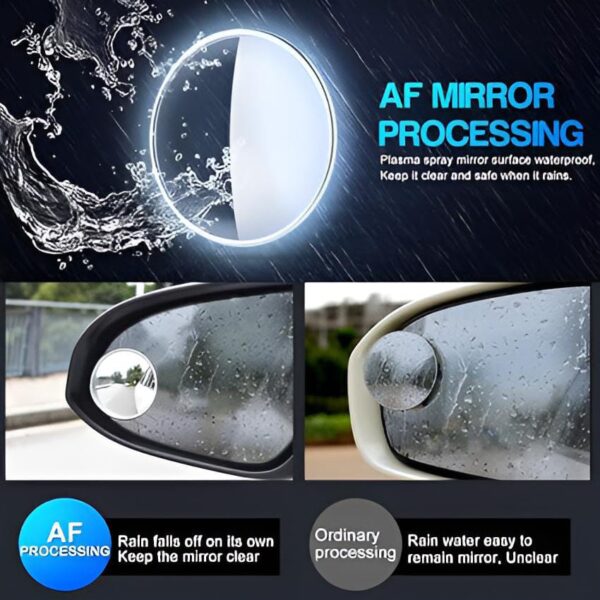 pack of 2 pcs round view mirror blind spot wide- angel lens - 2 pcs - Image 5