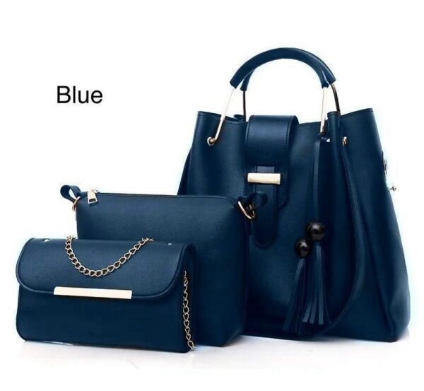 new collection 3pcs set soft leather hand bag