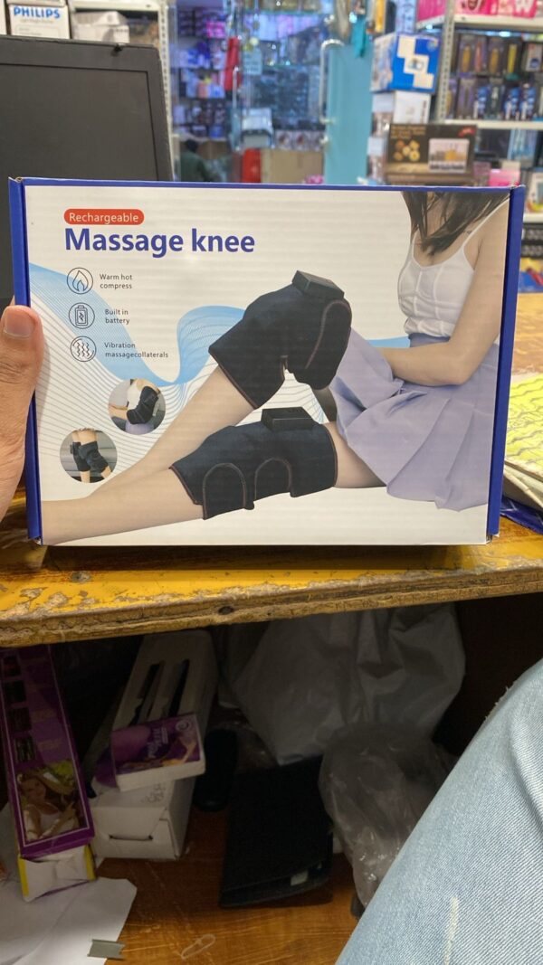 knee massager chargeable | stress relief vibration knee, arm, leg massager rechargeable heating pad, for knee pain relief - Image 3