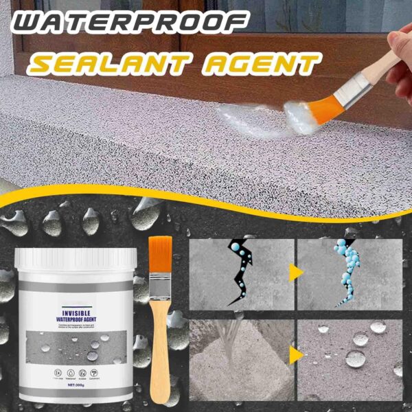 invisible waterproof agent, super strong invisible waterproof anti-leakage agent, instant repair waterproof anti-leakage agent (with brush)
