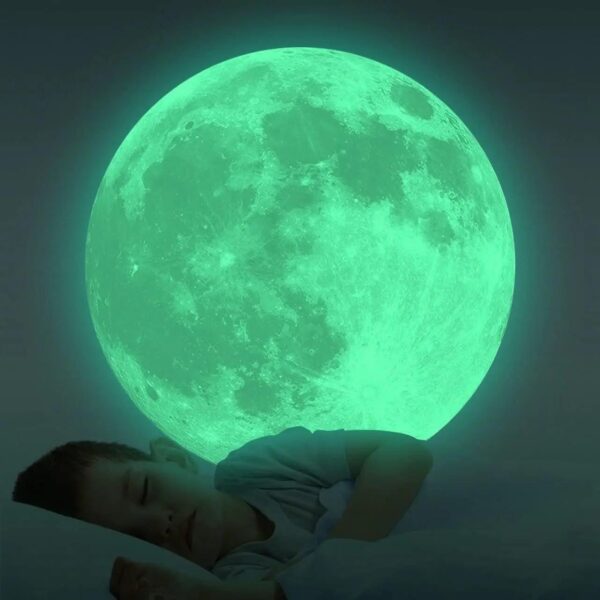 fluorescent moon wall stickers glow in the dark - Image 3
