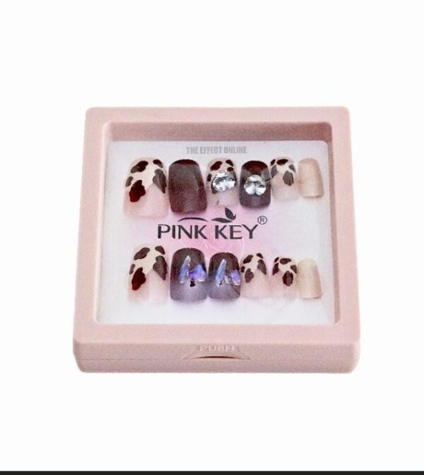 10 pcs nails with sticker handmade beads nails with sticker (random design) - Image 4