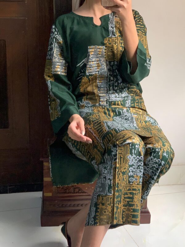 mountain block print stitched suits casual wear for girls  (lenin) - Image 6