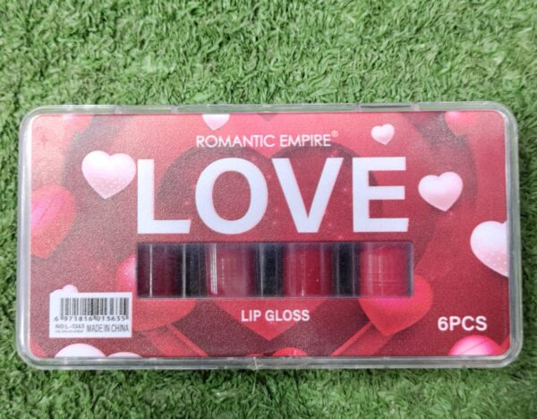 pack of 6 high pigment lipgloss,