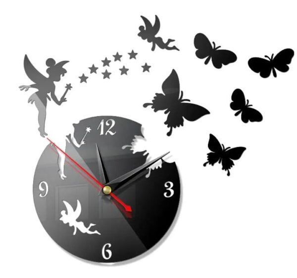 3d wall clock wooden wall clock