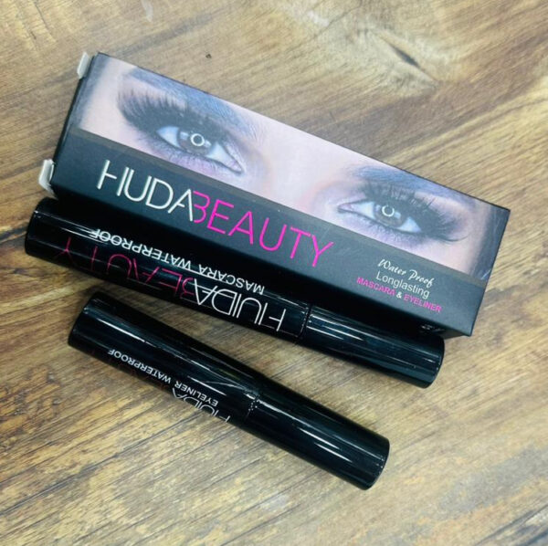 huda beauty waterproof – long lasting eye liner & mascara - Image 6