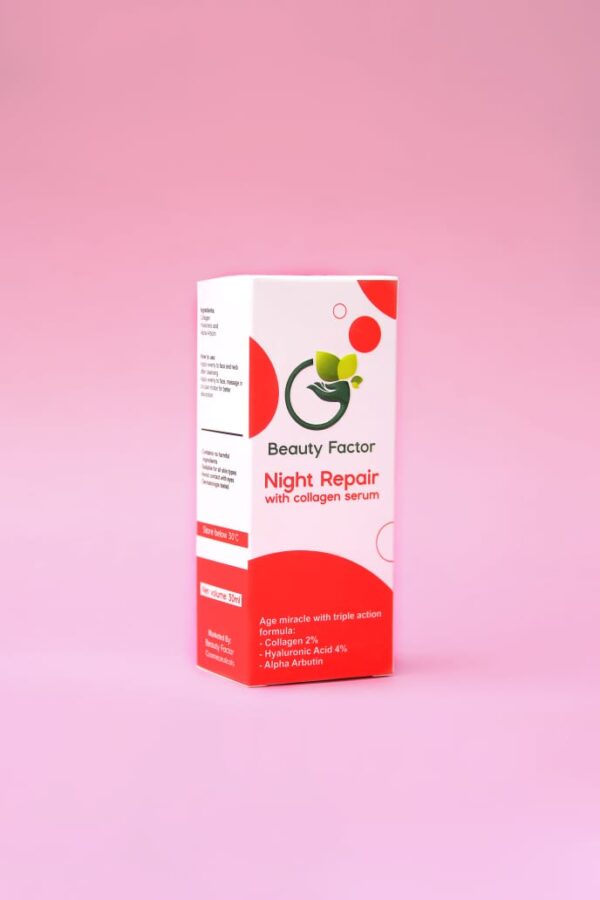 beauty factor night repair collagen serum (30ml) - Image 5