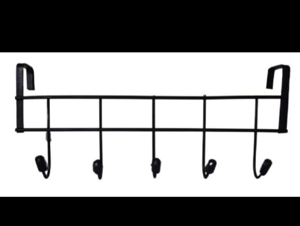 black metal 5 hooks cabinet hanger (random color) - Image 3