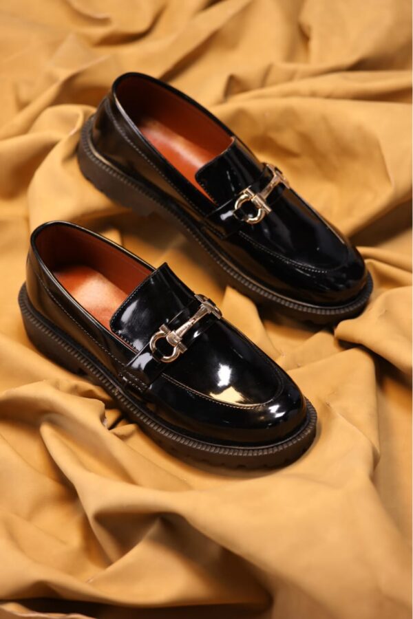 men premium formal shoes buckle design