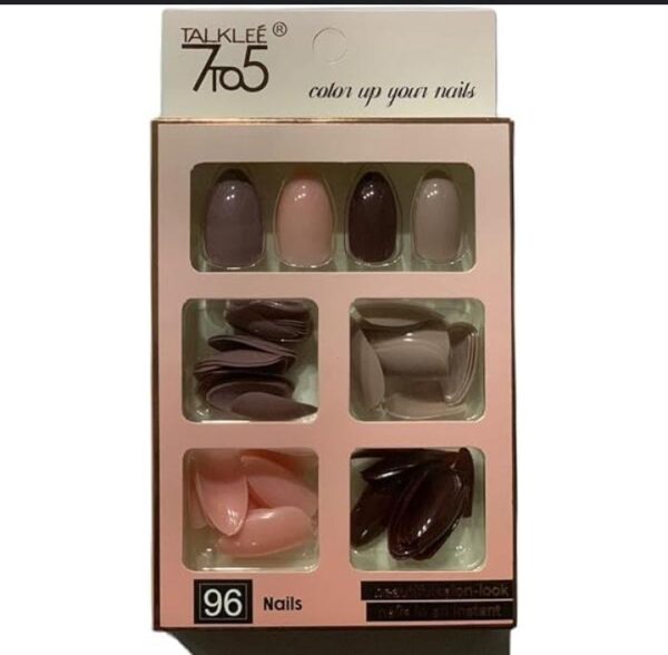 96 pcs nails without glue or sticker (random color) - Image 7