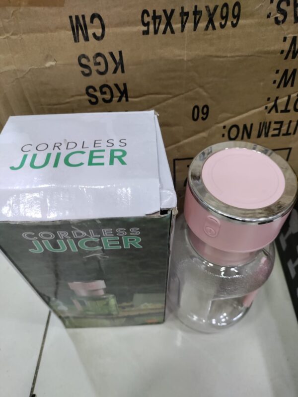 1600ml portable electric rechargeable cordless barrel juicer (random color) - Image 2